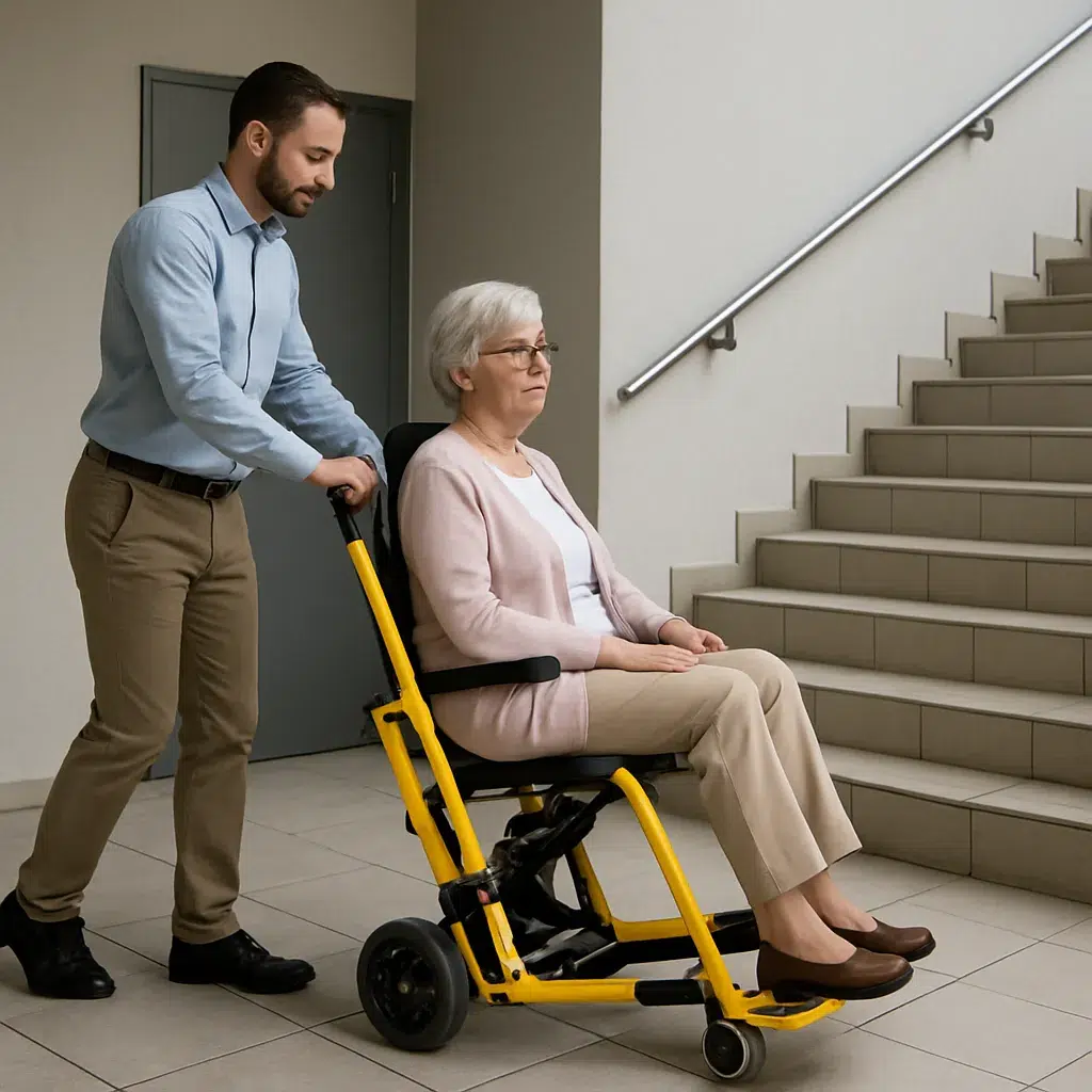 Krzesła do ewakuacji w budynkach publicznych – jak wybrać model dopasowany do potrzeb?