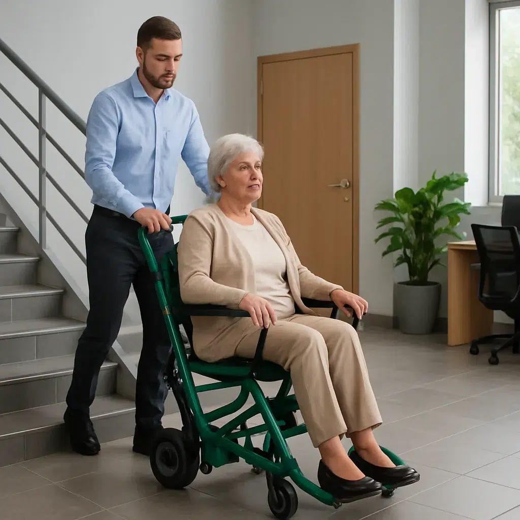 Krzesło do ewakuacji – kiedy jest niezbędne w szkole, urzędzie i firmie?