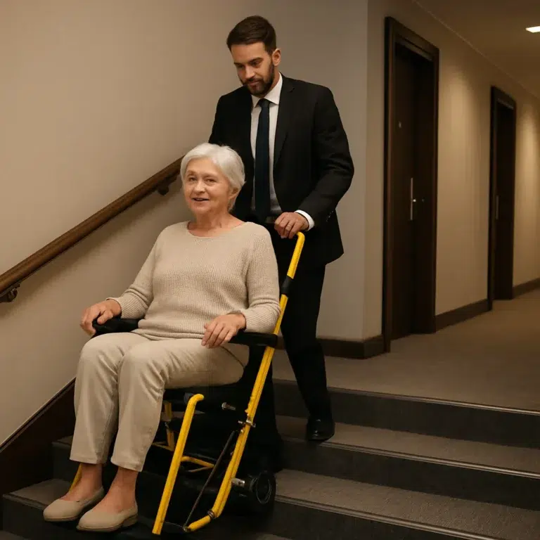 Krzesła ewakuacyjne w hotelach – jak poprawiają bezpieczeństwo gości?